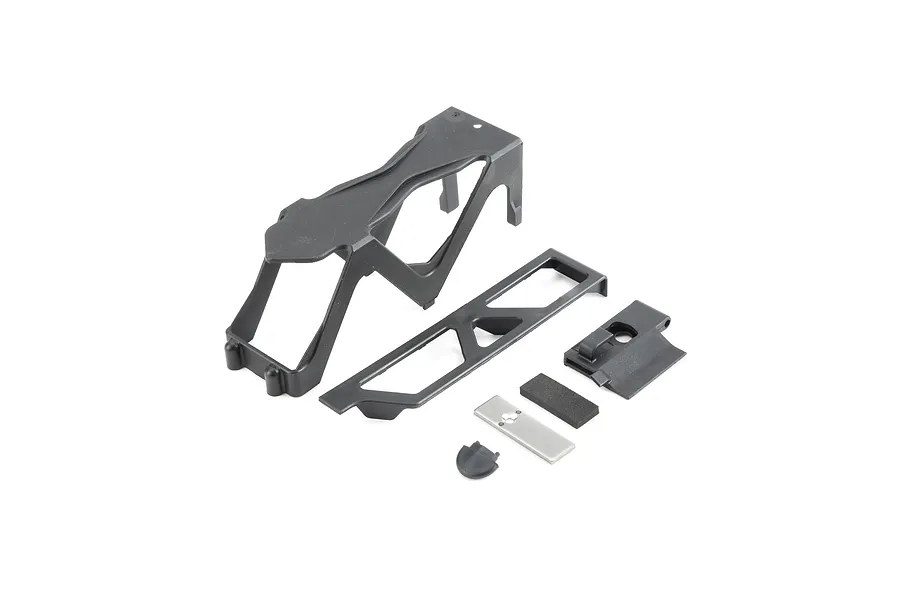 Losi Battery Tray,Door, Lock, 2S Spacer: Baja Rey image 151759