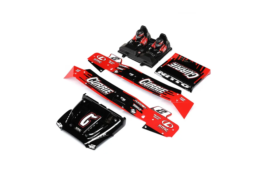 Losi Body Driver Set Red Silkscreened Hammer Rey image 151972