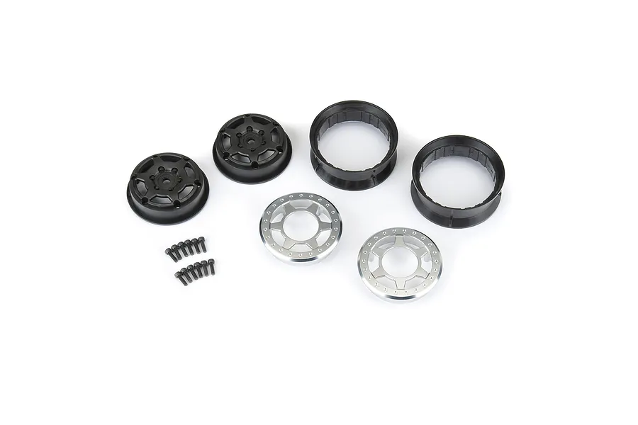 Pro-Line 1/10 Holcomb Aluminum Front/Rear 1.9&amp;quot; 12mm Crawler Wheels (2) image 152025