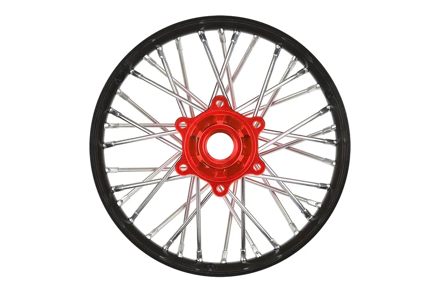 Pro-Line 1/4 Pro-Spec Aluminum V2 Bead Rear Wheel Black/Red (1): Promoto-MX image 152109