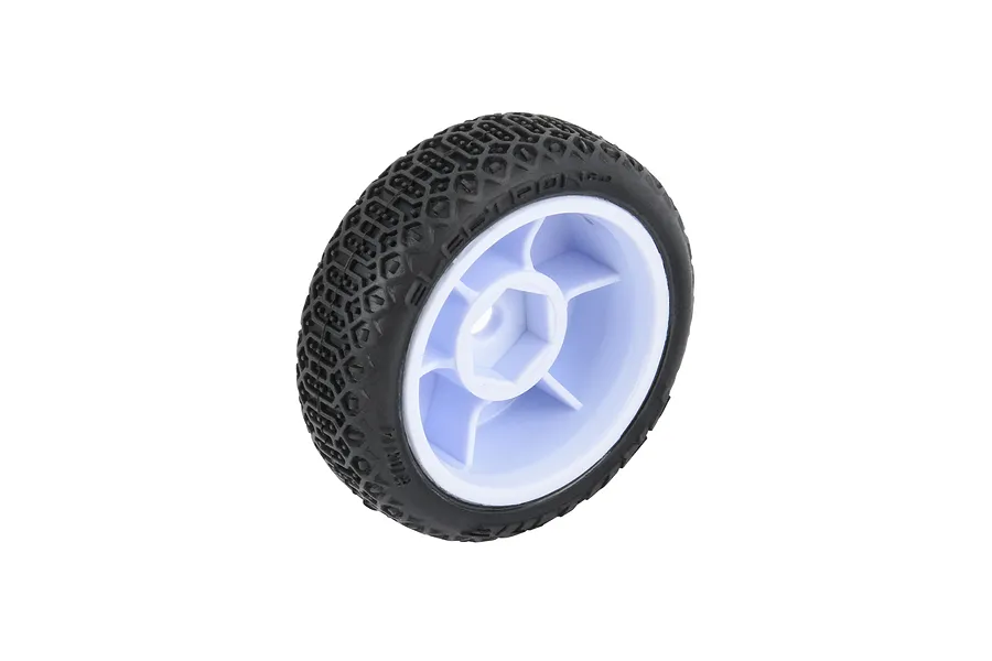 Pro-Line 1/24 Electron 2.0 Buggy F/R Tires Mounted 7mm White (4): Micro-B image 152173