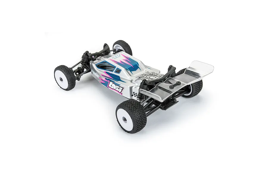 Pro-Line 1/24 Electron 2.0 Buggy F/R Tires Mounted 7mm White (4): Micro-B image 152179