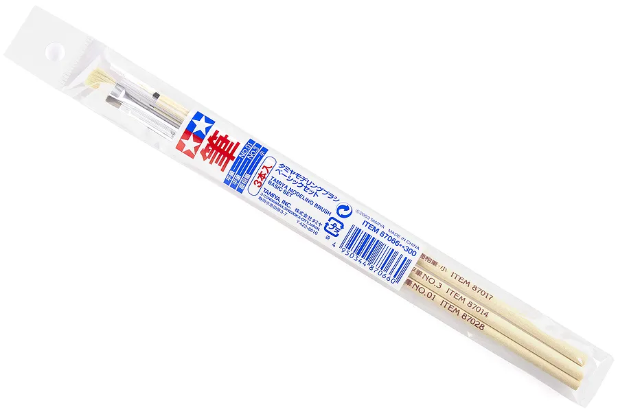 Tamiya Basic Modelling Paint Brush Set image 15220