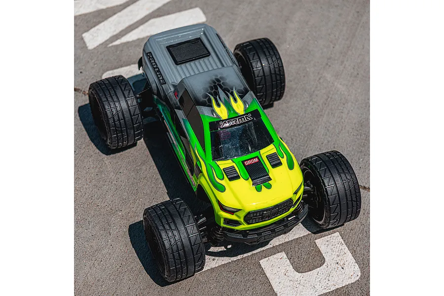 Pro-Line 1/18 Menace F/R Street Tires MTD 12mm Black Raid (4): Granite GROM image 152195