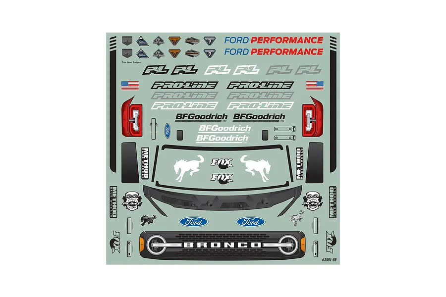 Pro-Line 1/10 2021 Ford Bronco Unpainted Body Shell - Clear image 152353