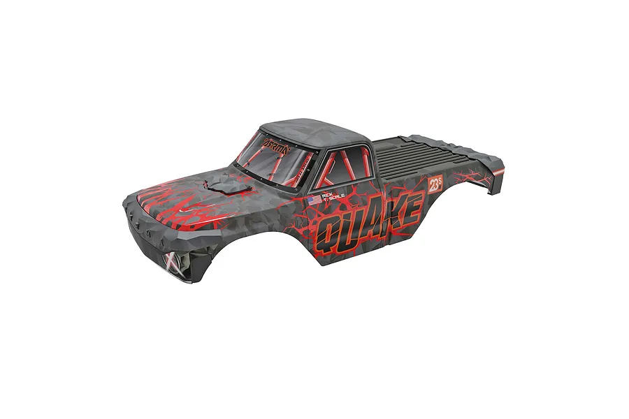 ARRMA 1/10 Quake 223S Painted Body Shell - Red image 152387