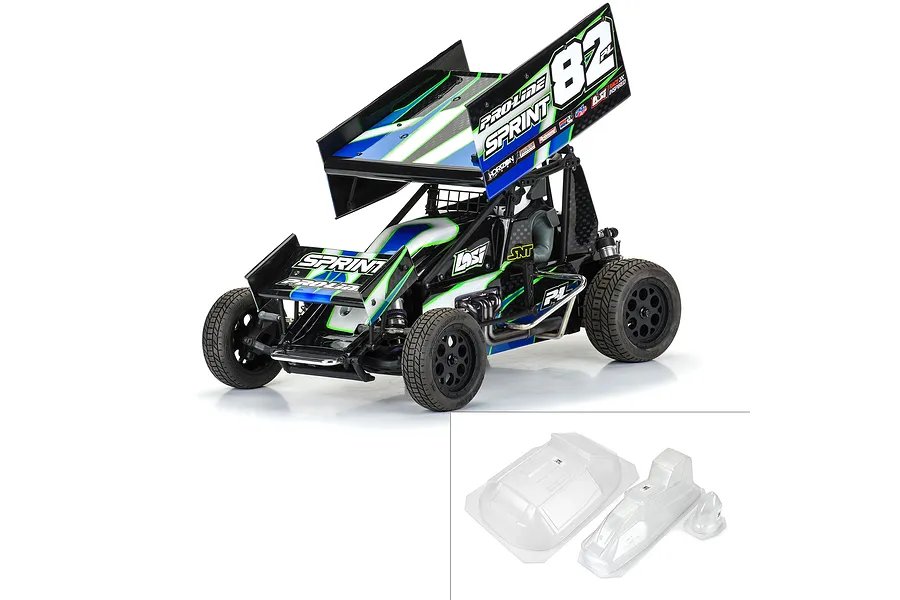 Pro-Line 1/10 Sprint Car Light Weight Unpainted Body Panels - Clear image 152446
