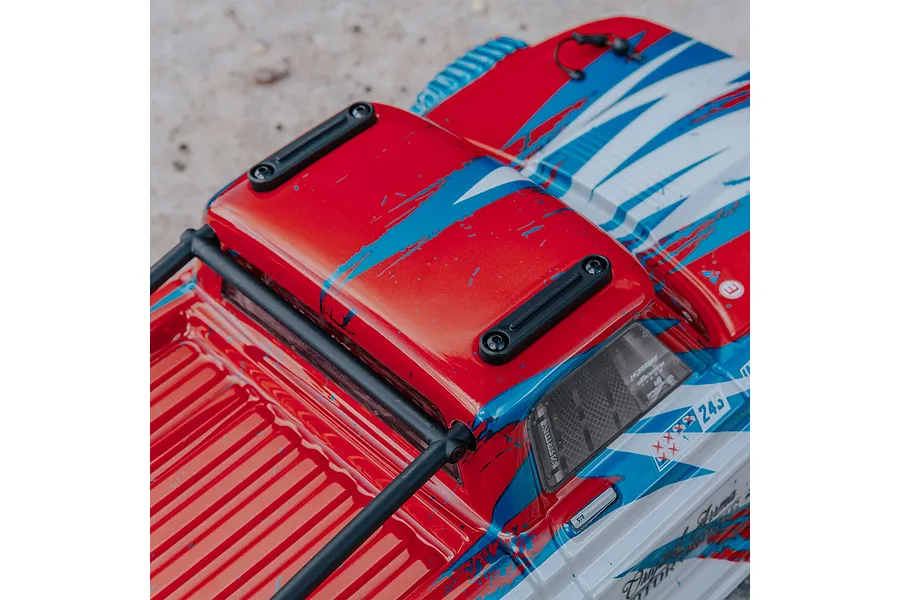 ARRMA Infraction Resto-Mod 4x4 Mega RC Truck Electric 4WD 1/8 Scale RTR - Red/Blue image 152586