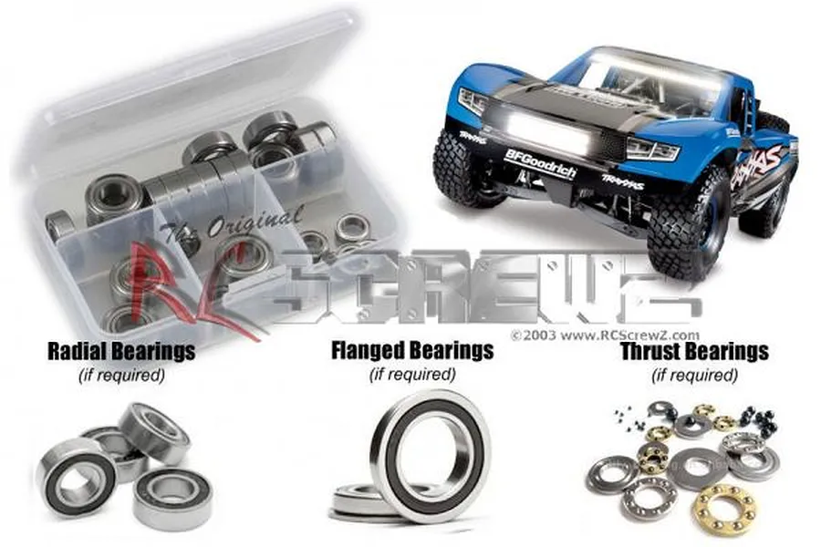 RC Screwz Desert Racer 4WD Rubber Shielded Bearing Kit image 1