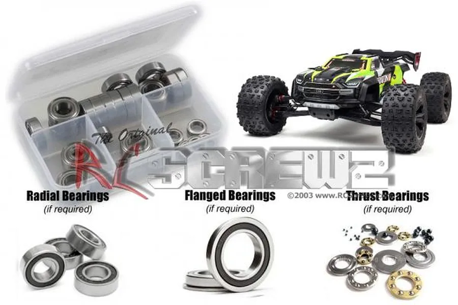 RC Screwz Kraton 8S Rubber Shielded Ball Bearing Kit image 1