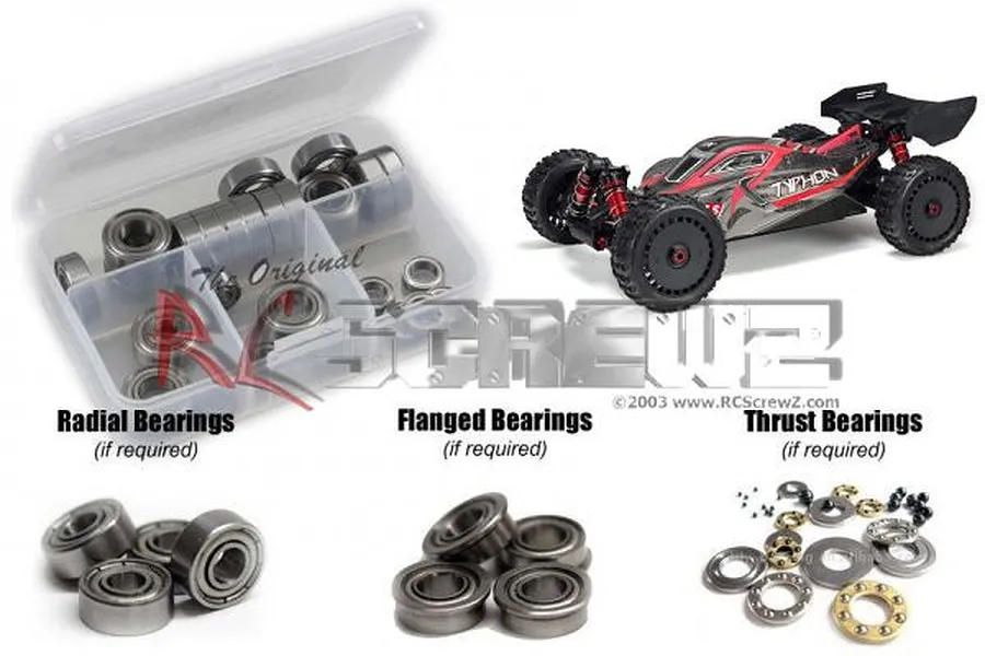 RC Screwz Typhoon 6S Metal Shielded Ball Bearing Kit image 1