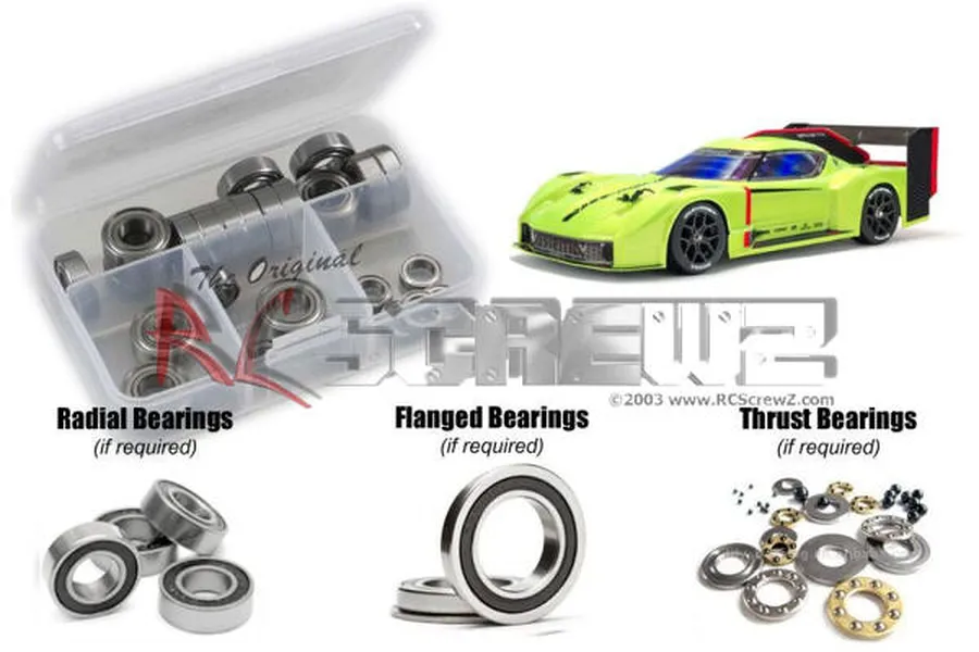RC Screwz Vendetta 3S BLX Rubber Shielded Bearing Kit image 1