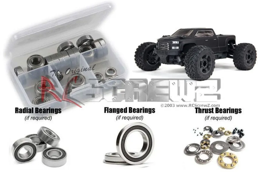 RC Screwz Big Rock 3S Rubber Shielded Bearing Kit image 1