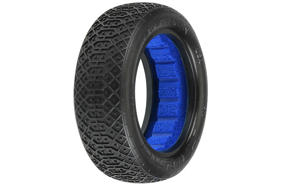 A single Pro-Line Electron 2.2 inch RC buggy tyre with a blue foam insert visible inside, isolated on a white background.