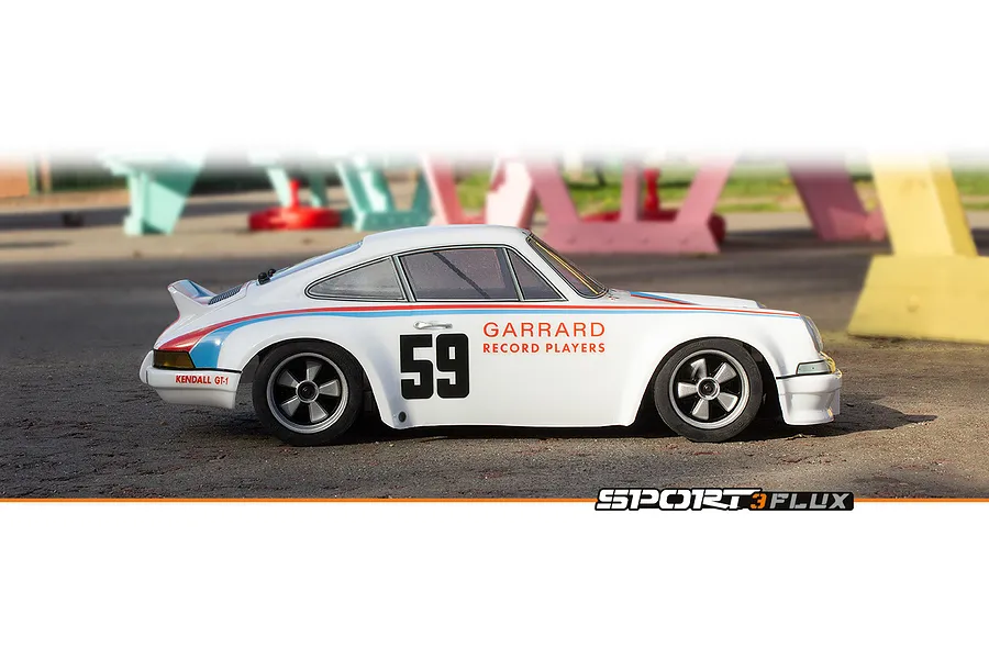 HPI Sport 3 Flux 1973 Brumos Porsche Carrera RSR RC Car Electric Brushless 4WD 1/10 Scale RTR - White image 15