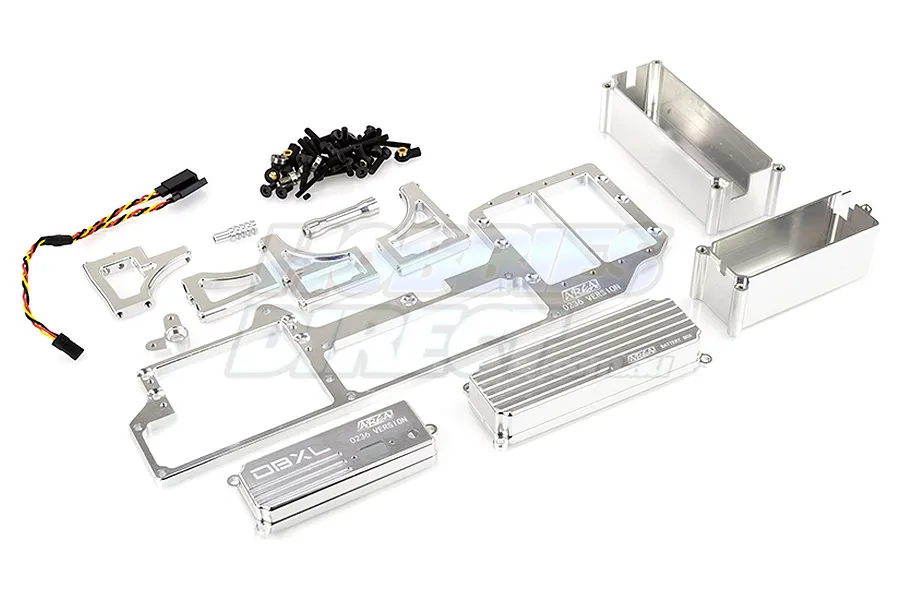 Area RC Silver Aluminium DBXL Dual Steering Servo Tray image 15374