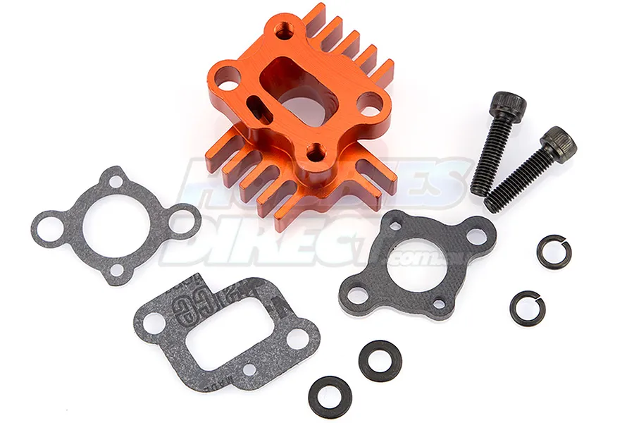 Rovan Orange Aluminium Intake Manifold w/ Heat Sink Set image 15518