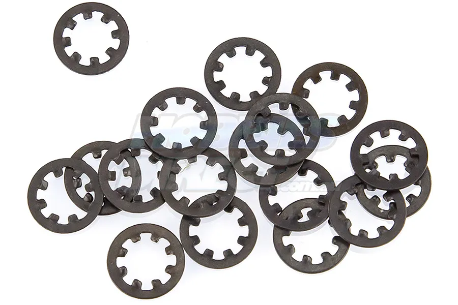 Rovan 5x9.8x0.8mm Steel Locking Washers 15Pcs image 15526