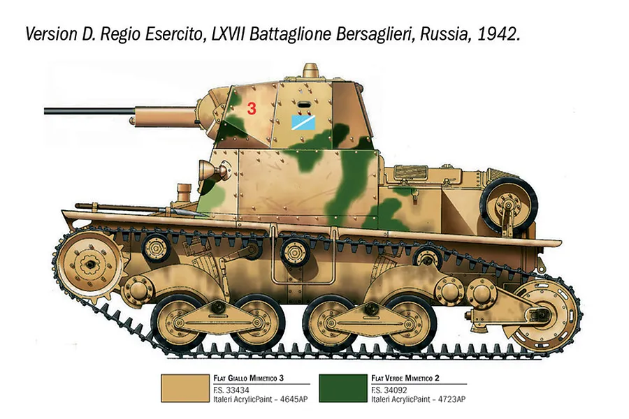 Italeri 1/35 Carro Armato L6/40 Scaled Plastic Model Kit image 6