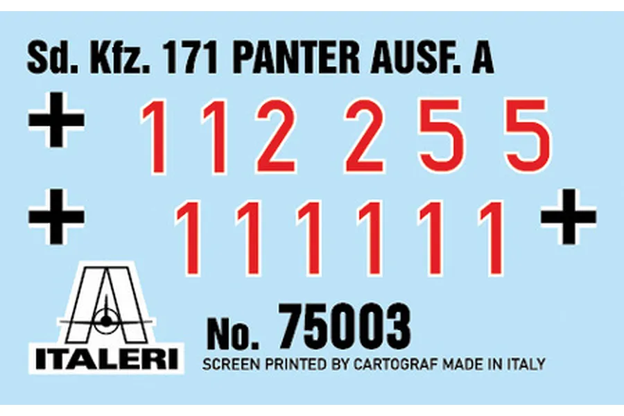 Italeri 1/56 Panther Sd.Kfz.171 Ausf. A Scaled Plastic Model Starter Kit image 4
