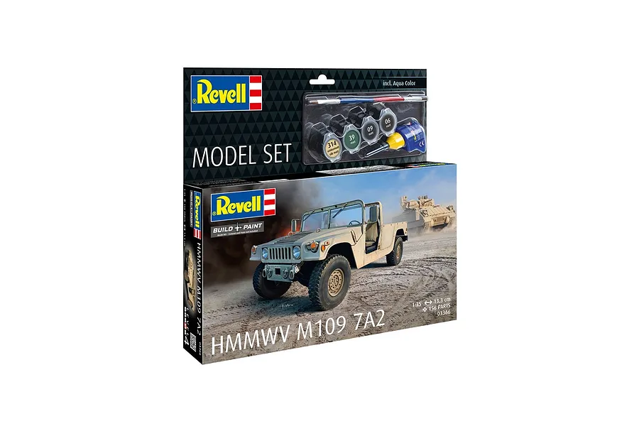 Revell 1/35 HMMWV M109 7A2 Armoured Vehicle Scaled Plastic Model Starter Kit image 2