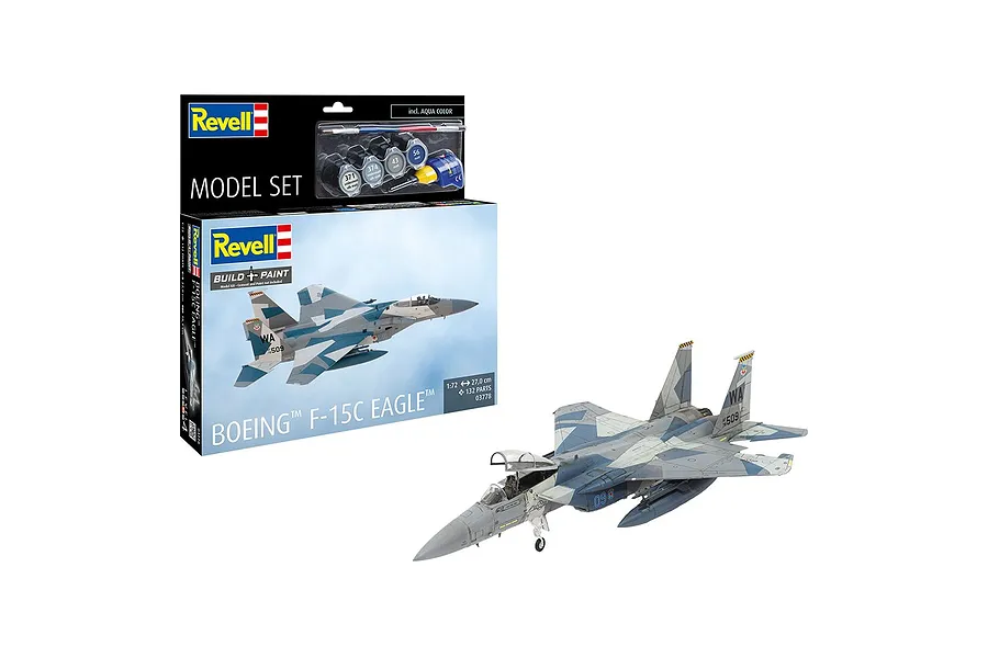 Revell 1/72 Boeing F-15C Eagle Scaled Plastic Model Starter Kit image 1