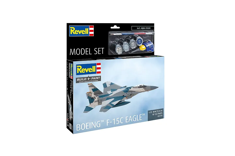 Revell 1/72 Boeing F-15C Eagle Scaled Plastic Model Starter Kit image 2