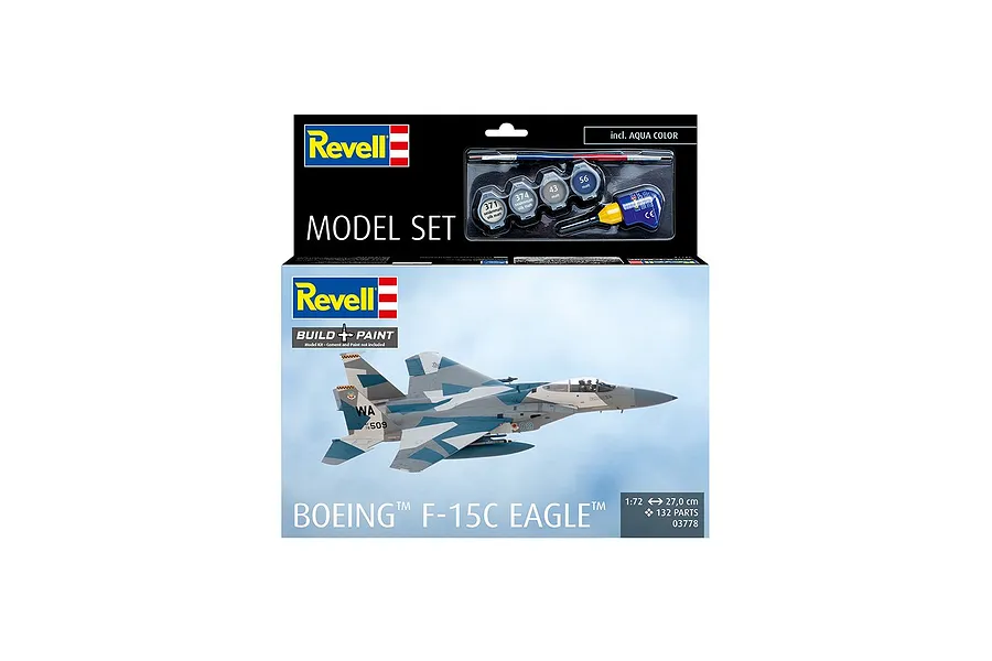 Revell 1/72 Boeing F-15C Eagle Scaled Plastic Model Starter Kit image 3