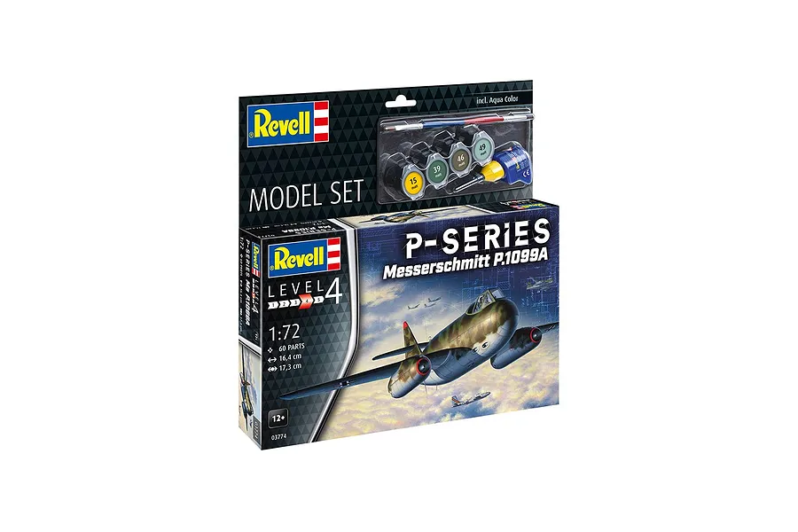 Revell 1/72 Messerschmitt P.1099A - P-Series Fighter Scaled Plastic Model Starter Kit image 3