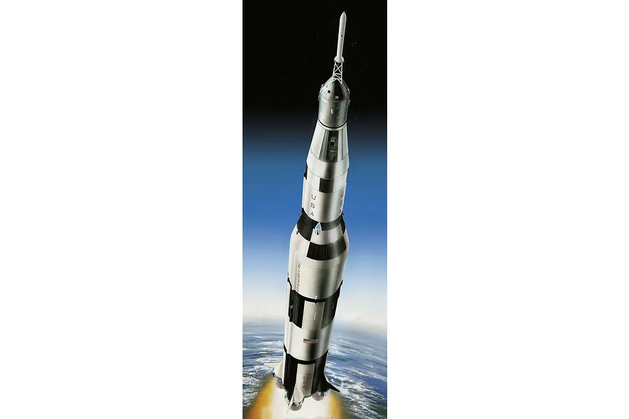 Revell 1/96 Apollo 11 Saturn V Rocket Scaled Plastic Model Starter Kit image 2