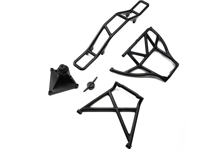 Losi Rear Bumper Brace Set - Black image 1