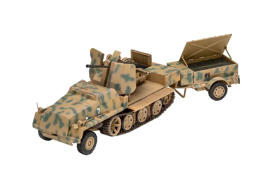 Revell 1/72 sWS with Flak43 and Sd.Ah58 Ammo Trailer Scaled Plastic Model Starter Kit image 3