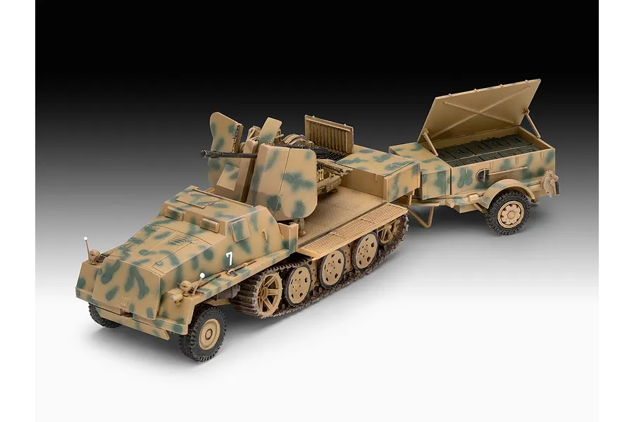 Revell 1/72 sWS with Flak43 and Sd.Ah58 Ammo Trailer Scaled Plastic Model Starter Kit image 8