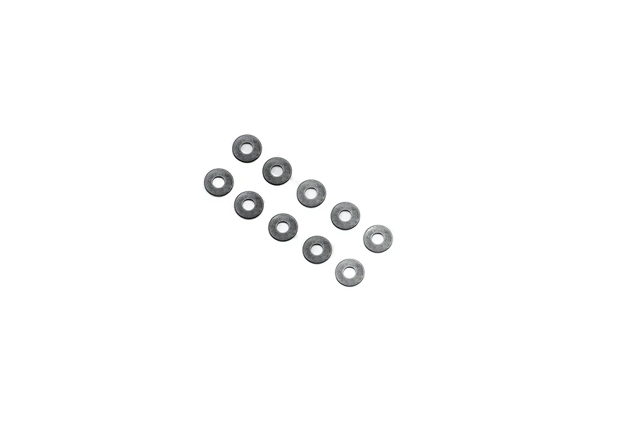 Losi Steel 3.2x7.0x0.5mm Washers 10Pcs - Silver image 1