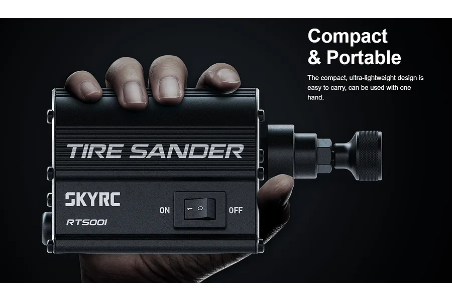 SkyRC Aluminium Tyre Sander - Black image 4