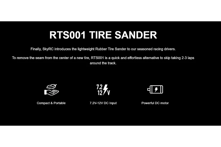 SkyRC Aluminium Tyre Sander - Black image 5