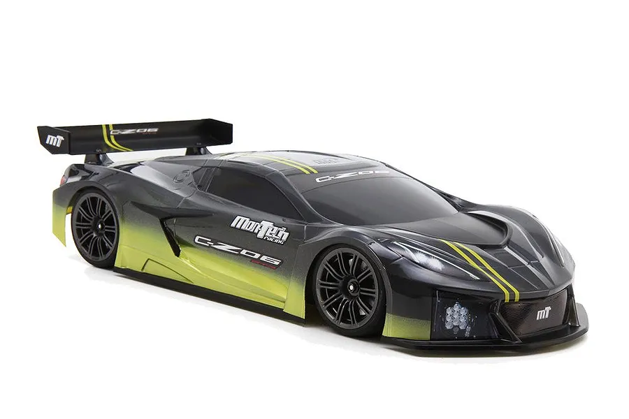 MonTech 1/10 190mm C-Z06 GT3 Unpainted Body Shell - Clear image 1