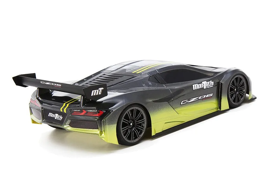 MonTech 1/10 190mm C-Z06 GT3 Unpainted Body Shell - Clear image 3