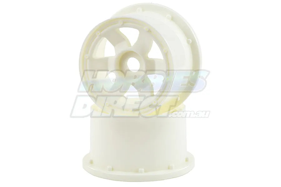 Rovan 4.7/5.5&amp;quot; Baja 5B Rear White Nylon Desperado Rims 2Pcs image 15670