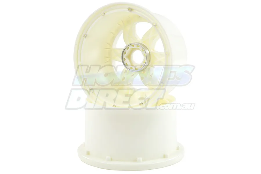 Rovan 4.7/5.5&amp;quot; Baja 5B Rear White Nylon Desperado Rims 2Pcs image 15671