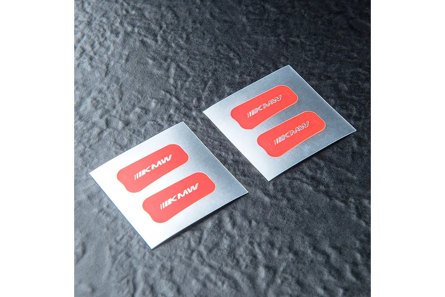 MST TE37 Wheel Stickers/Decal Set - Red image 1