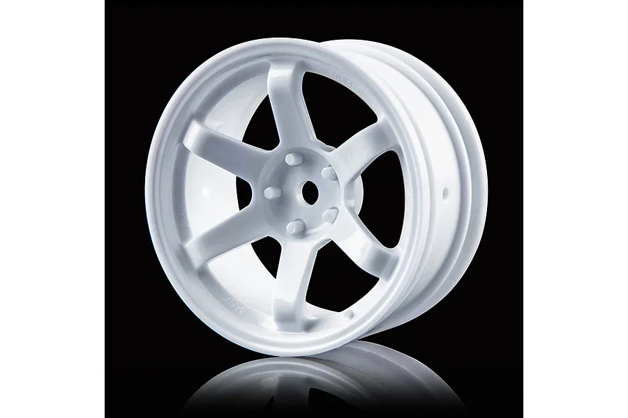 MST 1.9&amp;quot; TE37 (+5mm Offset) High Traction Rims 2Pcs - White image 1
