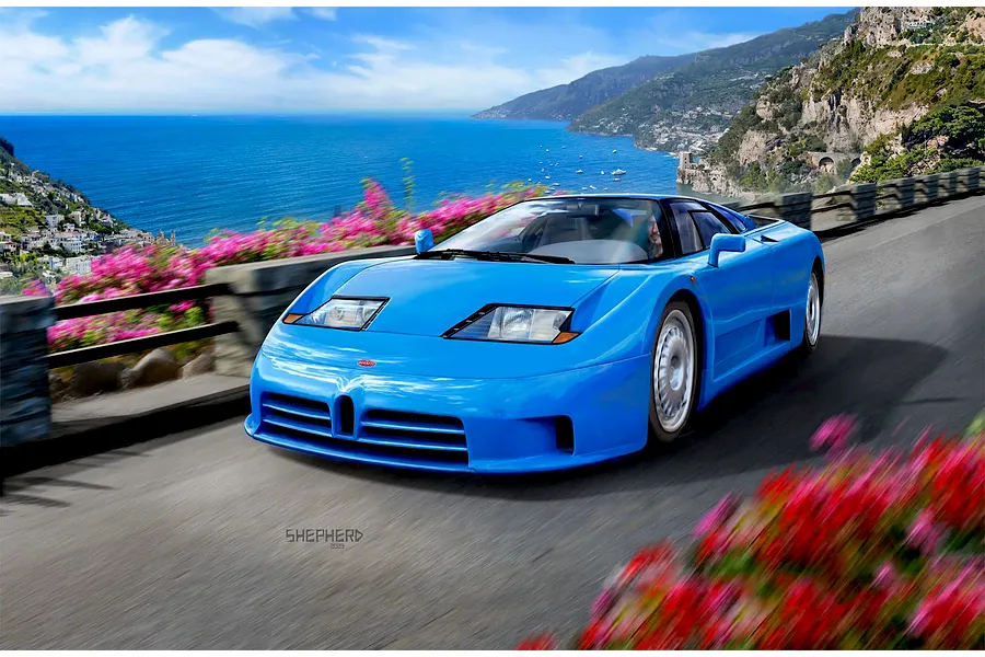 Revell 1/24 Bugatti EB 110 Plastic Model Kit image 2