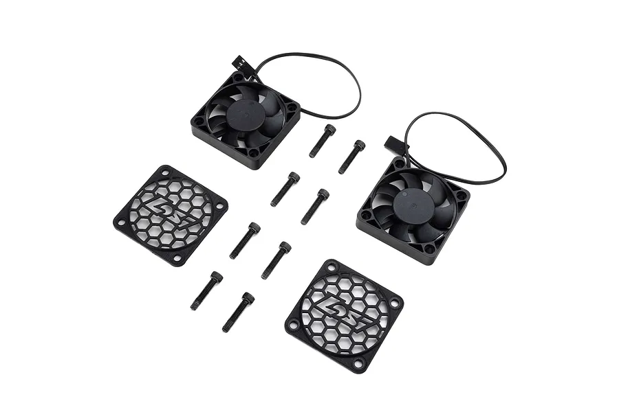 Losi 50mm Cooling Fan and Cover 4Pcs - Black image 1