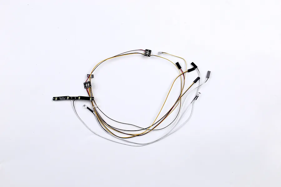 Killerbody 12LED Accent Light Set featuring a circuit board strip, individual LED bulbs, and various wiring connectors on a white background.