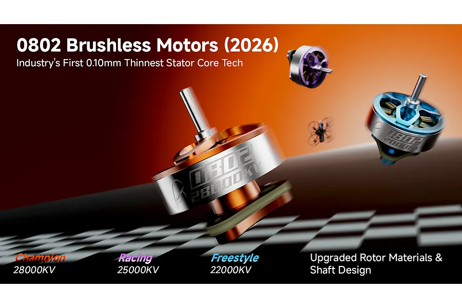 BetaFPV Freestyle 0802 II 22000KV Brushless Motors 4Pcs - Blue image 3