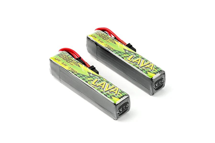 BetaFPV 11.4V 680mAh 95C 3S LiHV Soft Case LiPo Battery 2Pcs image 1