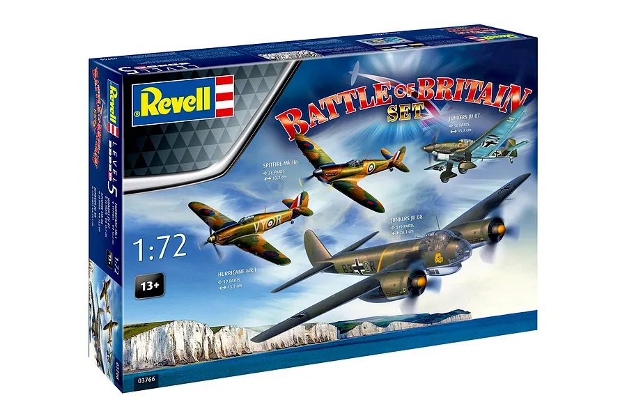 Revell 1/72 Spitfire Battle of Britain 85th Anniversary Set Scaled Plastic Model Kit image 1