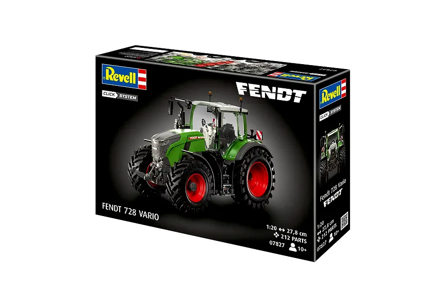 Revell 1/24 Fendt 728 Vario Tractor &amp;quot;Easy-Click&amp;quot; Scaled Plastic Model Kit image 12