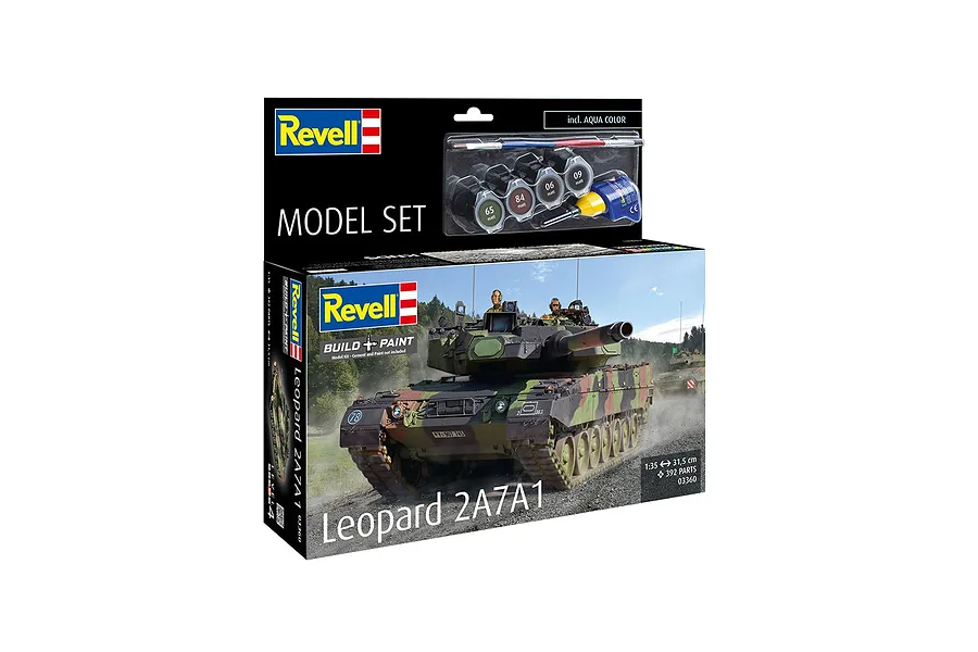 Revell 1/35 Leopard 2A7A1 Tank Scaled Plastic Model Starter Kit image 10